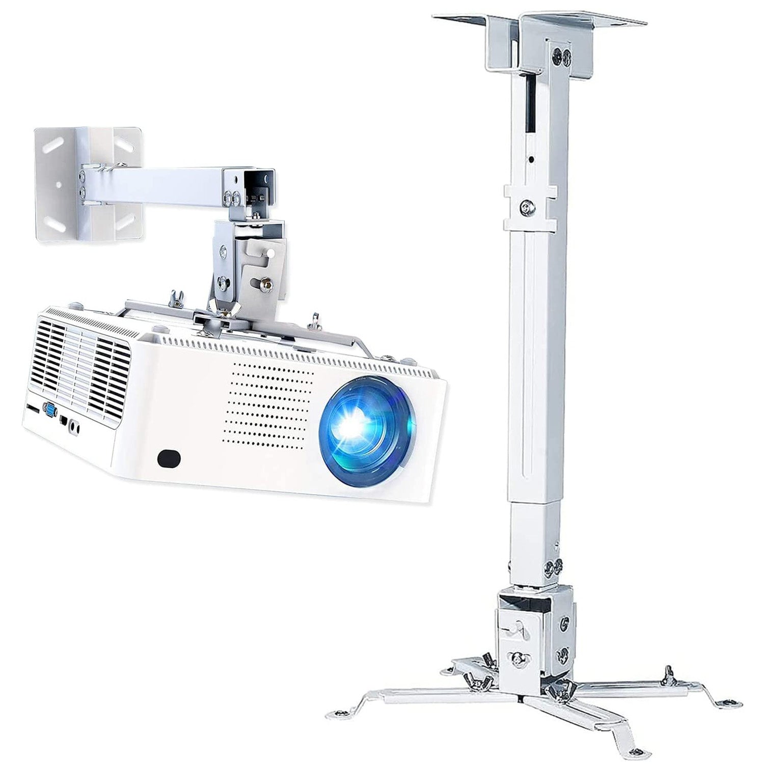 Projector Ceiling Mount - White - The Big Screen Store